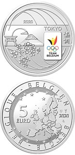 5 euro coin Team Belgium Olympic Games Tokyo | Belgium 2021