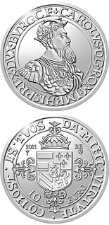 10 euro coin 500 years silver Carolus V coins | Belgium 2021
