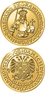 50 euro coin 500 years golden Carolus V coins | Belgium 2021