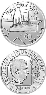 20 euro coin 150 Years of Red Star Line | Belgium 2022