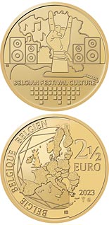 2.5 euro coin Belgian Festival Culture | Belgium 2023