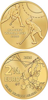 2.5 euro coin Hockey World Cup in Belgium and the Netherlands | Belgium 2026
