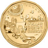 1 dollar coin Parks Canada Centennial  | Canada 2011