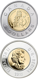 2 dollar coin Boreal Forest  | Canada 2011