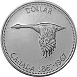 1 dollar coin The centennial dollar | Canada 1967