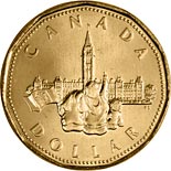 1 dollar coin The 125th Anniversary of Confederation | Canada 1992