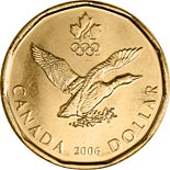 1 dollar coin Lucky Loonie | Canada 2006