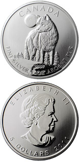 5 dollar coin The Wolf | Canada 2011
