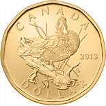 1 dollar coin 5th Anniversary of Ducks Unlimited Canada - Blue-winged Teal | Canada 2013