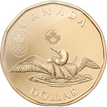1 dollar coin Olympic Lucky Loonie | Canada 2014
