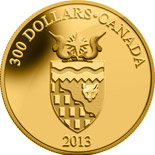 300 dollar coin Northwest Territories Coat of Arms | Canada 2013