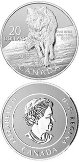 20 dollar coin Wolf | Canada 2013