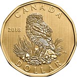 1 dollar coin Burrowing Owl | Canada 2018