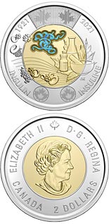 2 dollar coin Discovery of Insulin | Canada 2021
