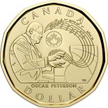 1 dollar coin Celebrating Oscar Peterson | Canada 2022