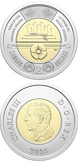 2 dollar coin Honouring Canada’s Unknown Soldier | Canada 2025