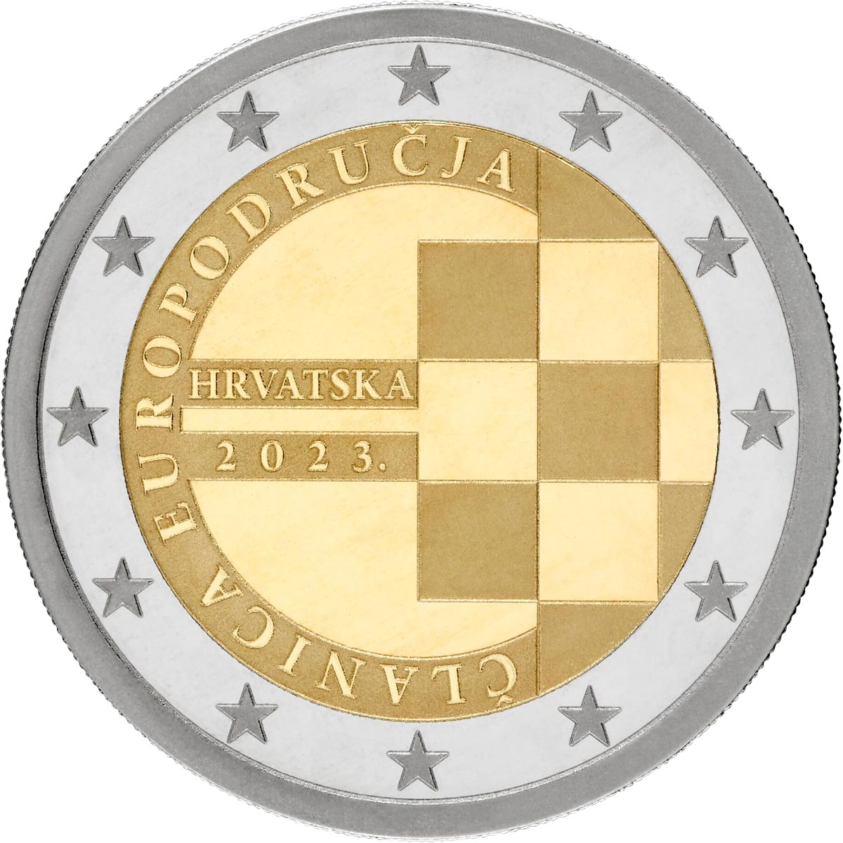 Image of 2 euro coin - Member of the Euro Area | Croatia 2023