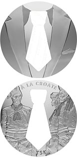 6 euro coin Contour Necktie | Croatia 2023