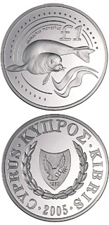 1 pound coin Cyprus wildlife: seal - monachus monachus | Cyprus 2005