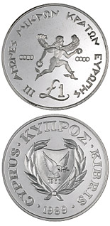1 euro coin III Games of the Small States of Europe | Cyprus 1989