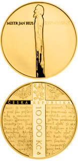 10000 koruna coin 600th Anniversary of the Death of Jan Hus  | Czech Republic 2015