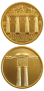 2500 koruna coin Empire - Kačina Castle | Czech Republic 2004