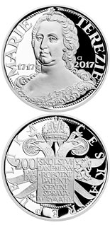 200 koruna coin Birth of Maria Theresa | Czech Republic 2017