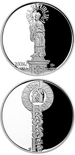 200 koruna coin Death of Jan Brokoff | Czech Republic 2018
