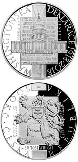 500 koruna coin Adoption of Washington Declaration | Czech Republic 2018