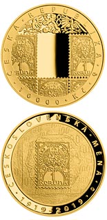10000 koruna coin Creation of Czechoslovak currency | Czech Republic 2019