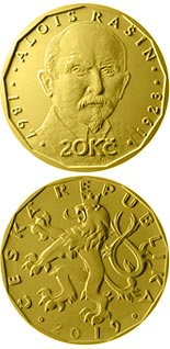 20 koruna coin Alois Rašín | Czech Republic 2019