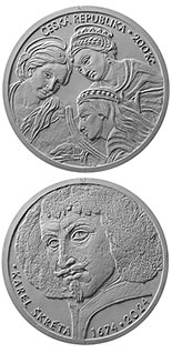 200 koruna coin 350th Anniversary of the Death of Karel Škréta | Czech Republic 2024