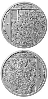 200 koruna coin Publication of Comenius’ map of Moravia | Czech Republic 2024
