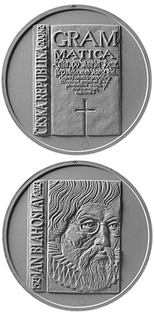 Image of 200 koruna coin - 200th Anniversary of the Birth of Jan Blahoslav | Czech Republic 2023.  The Silver coin is of Proof, BU quality.