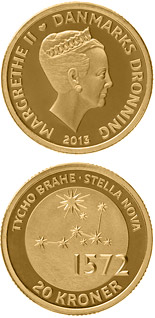 20 krone coin Tycho Brahe 	- Stella Nova | Denmark 2013