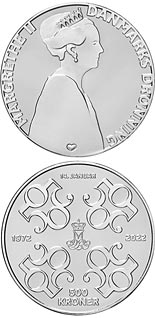 500 krone coin HM Queen Margrethe II´s 50th jubilee | Denmark 2022