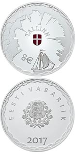 8 euro coin Hanseatic Tallinn | Estonia 2017
