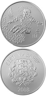 10 euro coin The XXIII Winter Olympics Games | Estonia 2018