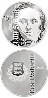15 euro coin Lilli Suburg | Estonia 2025