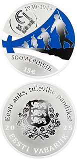 15 euro coin The Finnish Boys | Estonia 2025