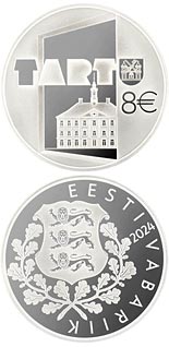 8 euro coin Hanseatic town of Tartu | Estonia 2025