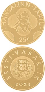 25 euro coin Hanseatic town of Tartu | Estonia 2025