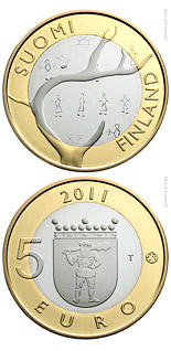 5 euro coin Lapland Provincial Coin | Finland 2011