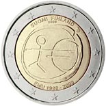 2 euro coin 10th Anniversary of the Introduction of the Euro | Finland 2009