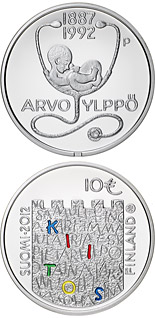 10 euro coin Arvo Ylppö and Medicin | Finland 2012
