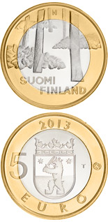 5 euro coin Satakunta: Sammallahdenmäki | Finland 2013