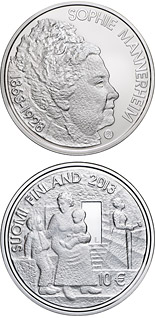 10 euro coin Sophie Mannerheim | Finland 2013