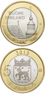 5 euro coin Tavastia: Häme | Finland 2013