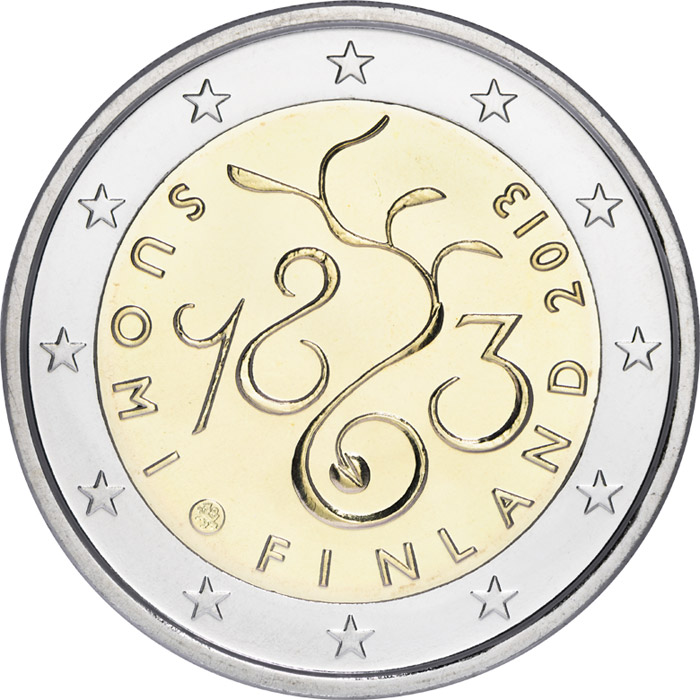 Image of 2 euro coin - 150th Anniversary of Parliament of 1863 | Finland 2013