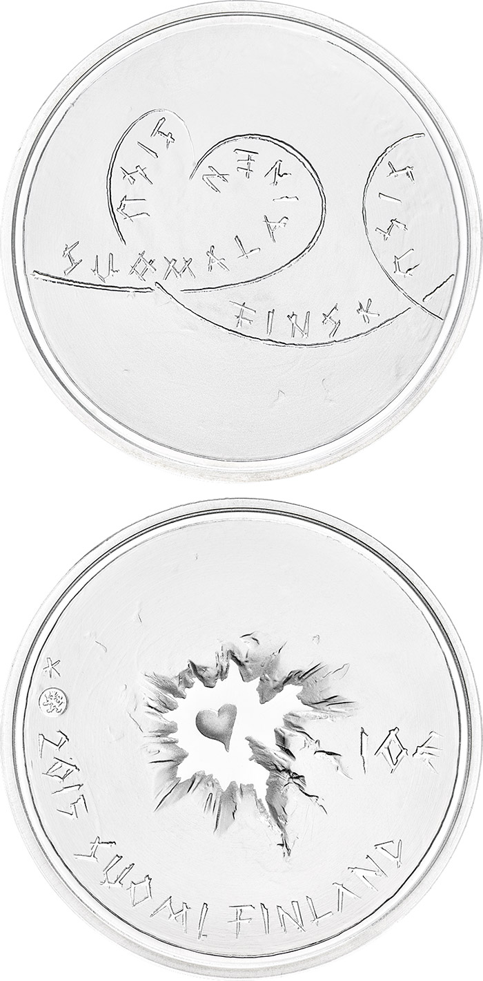 Image of 10 euro coin - Finnish Sisu collector coin | Finland 2015